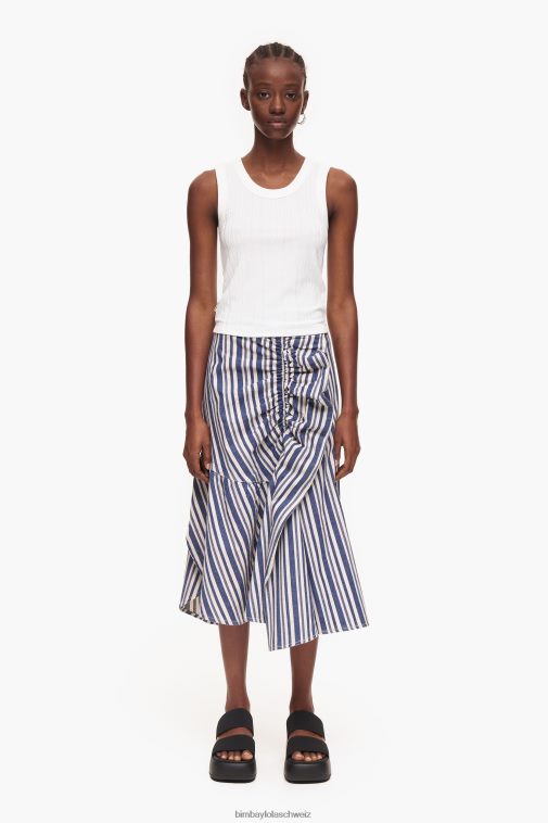 Bimba Y Lola Jeans-Midirock Blau Kleidung T04ZZ457