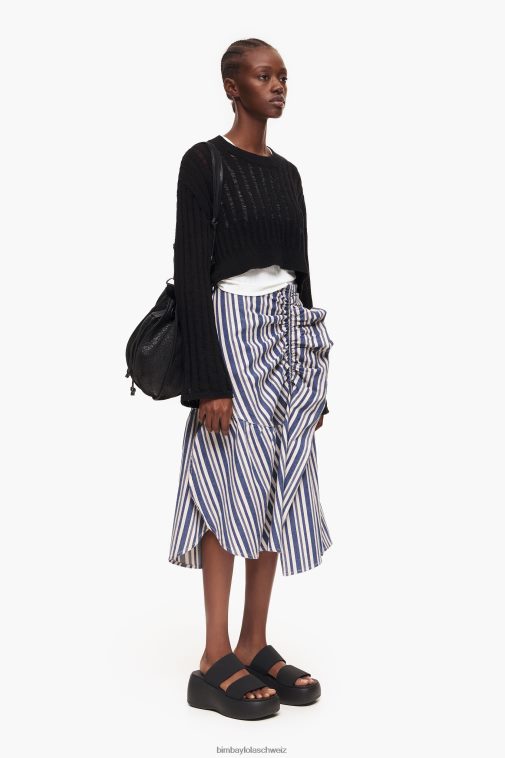 Bimba Y Lola Jeans-Midirock Blau Kleidung T04ZZ457