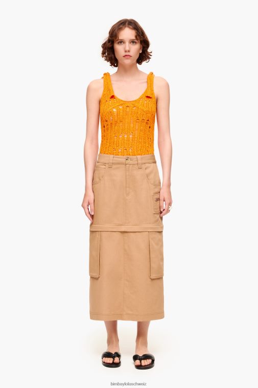 Bimba Y Lola Midi-Cargo-Rock Kamel Kleidung T04ZZ455