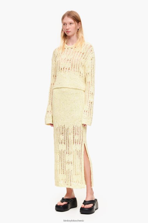 Bimba Y Lola Midi-Strickrock lindgrün Kleidung T04ZZ461