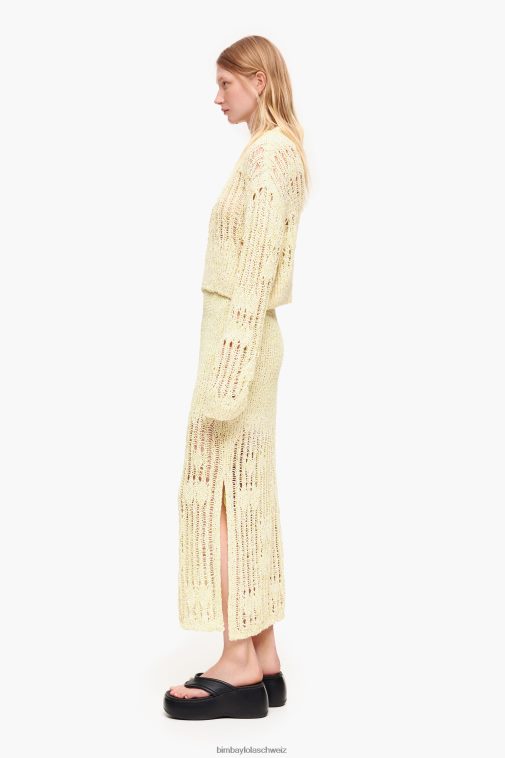 Bimba Y Lola Midi-Strickrock lindgrün Kleidung T04ZZ461