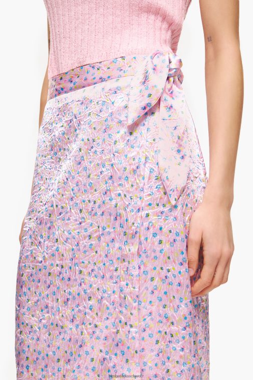 Bimba Y Lola Midi-Wickelrock mit Spraymini-Print Rosa Kleidung T04ZZ464