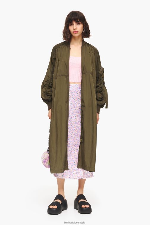 Bimba Y Lola Midi-Wickelrock mit Spraymini-Print Rosa Kleidung T04ZZ464