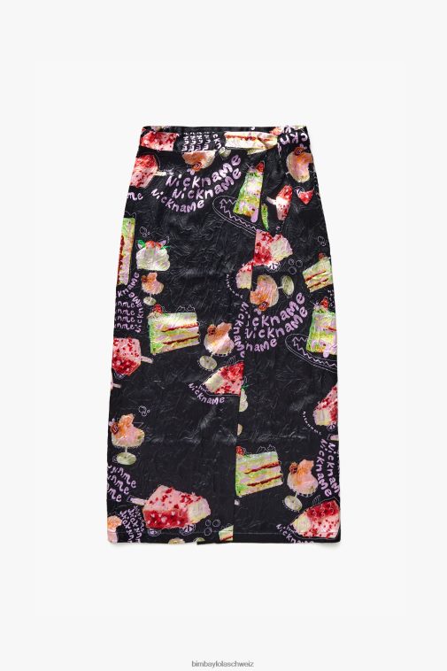 Bimba Y Lola Wickelrock mit Fotoprint Spitzname Kleidung T04ZZ459