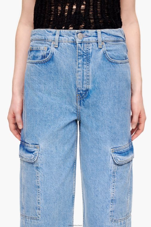 Bimba Y Lola Denim-Cargohose Blau Kleidung T04ZZ409