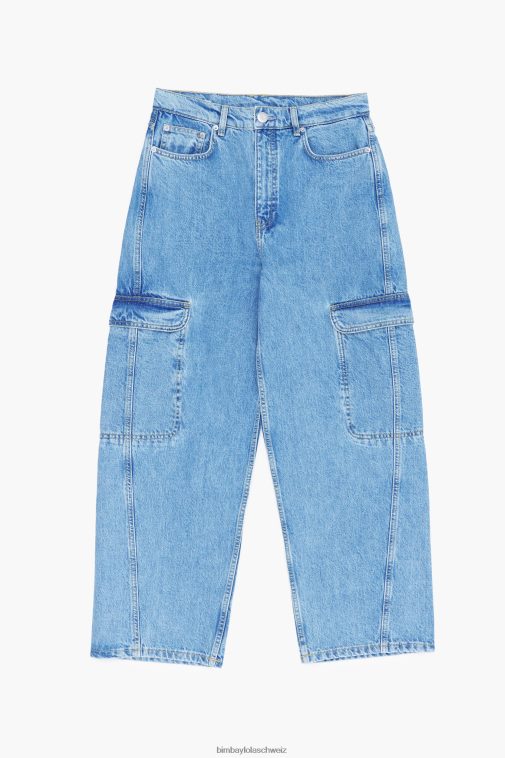 Bimba Y Lola Denim-Cargohose Blau Kleidung T04ZZ507