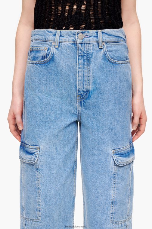 Bimba Y Lola Denim-Cargohose Blau Kleidung T04ZZ507