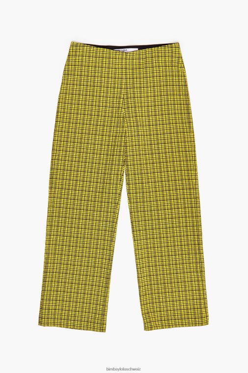 Bimba Y Lola Gingham-Hose Gelb Kleidung T04ZZ435
