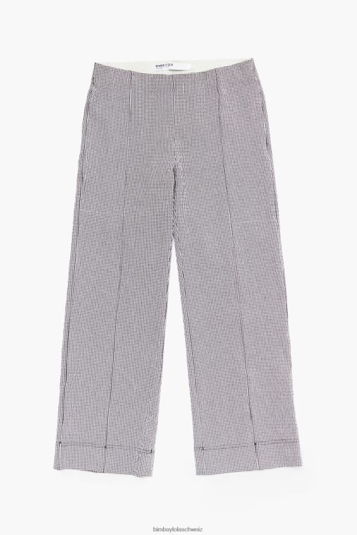Bimba Y Lola Gingham-Schlaghose Schwarz Kleidung T04ZZ415