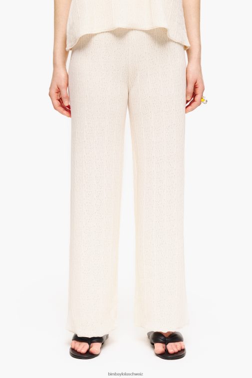 Bimba Y Lola Hose aus Jersey-Strick naturfarben Kleidung T04ZZ399
