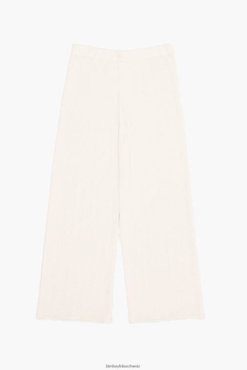 Bimba Y Lola Hose aus Jersey-Strick naturfarben Kleidung T04ZZ399