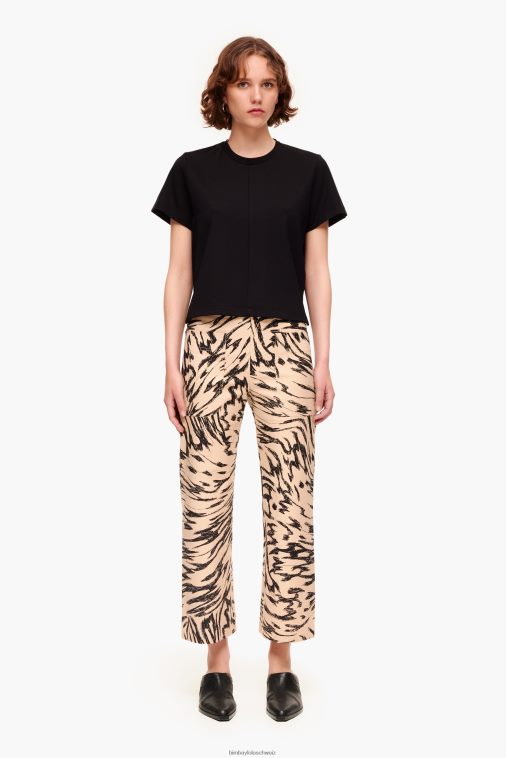 Bimba Y Lola Hose mit Schmetterlingsflügel-Print natürlich Kleidung T04ZZ403