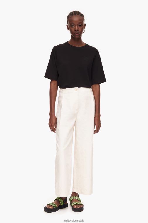 Bimba Y Lola Leinenhose Stein Kleidung T04ZZ406