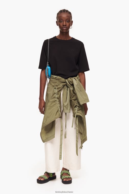 Bimba Y Lola Leinenhose Stein Kleidung T04ZZ406