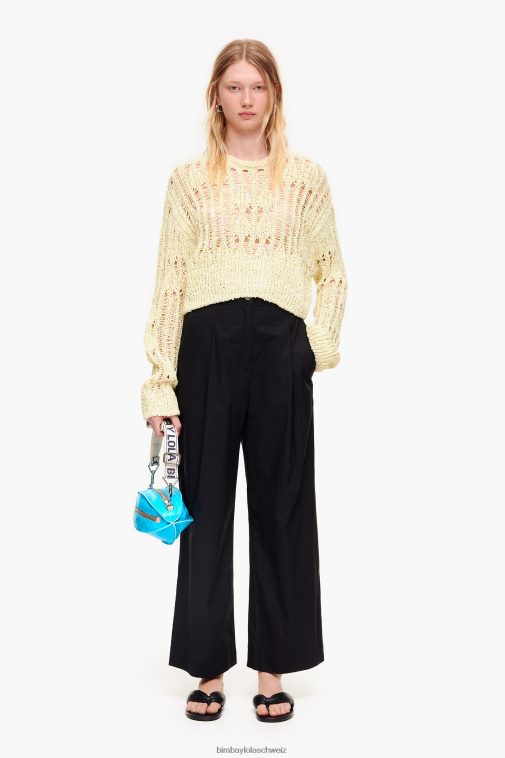 Bimba Y Lola Popeline-Hose Schwarz Kleidung T04ZZ416