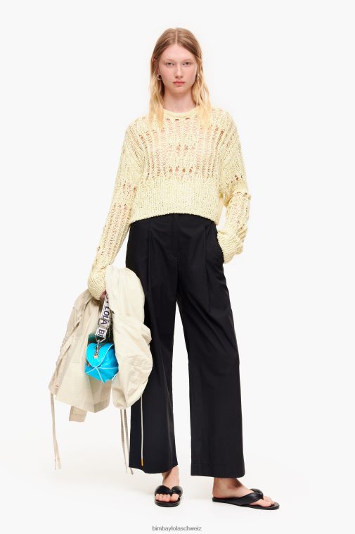 Bimba Y Lola Popeline-Hose Schwarz Kleidung T04ZZ416