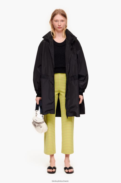 Bimba Y Lola Stretch-Hose mit Gingham-Karomuster Limette und Braun Kleidung T04ZZ436