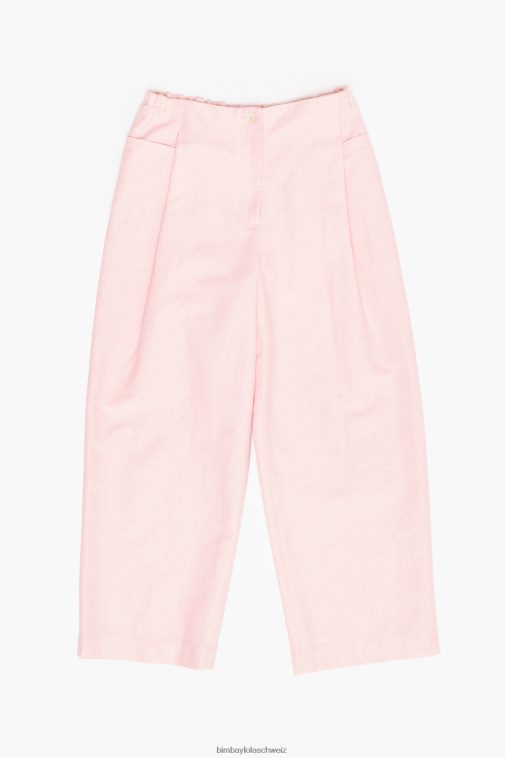 Bimba Y Lola leichte Leinenhose Rosa Kleidung T04ZZ405