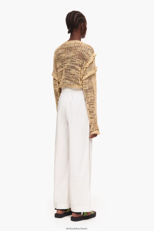 Bimba Y Lola leichte Popeline-Hose grau Kleidung T04ZZ418