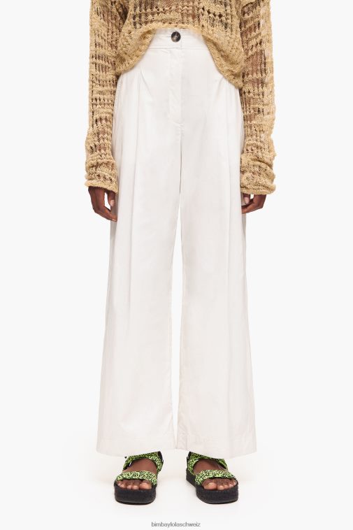 Bimba Y Lola leichte Popeline-Hose grau Kleidung T04ZZ418