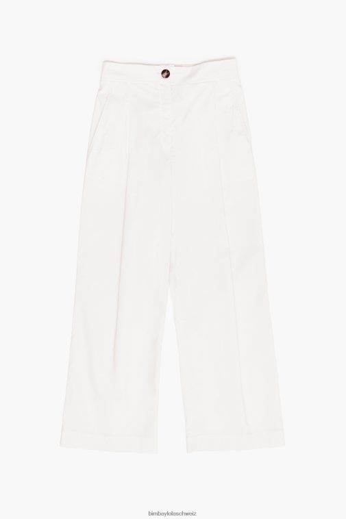 Bimba Y Lola leichte Popeline-Hose grau Kleidung T04ZZ418