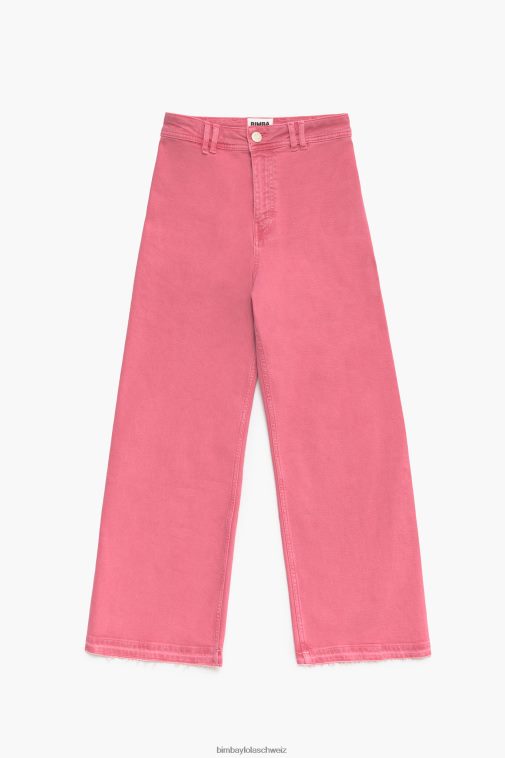 Bimba Y Lola Culotte – Jeans mit hohem Bund Kirsche Kleidung T04ZZ521