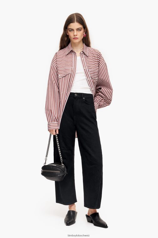 Bimba Y Lola Fass - gerade Jeans Schwarz Kleidung T04ZZ429