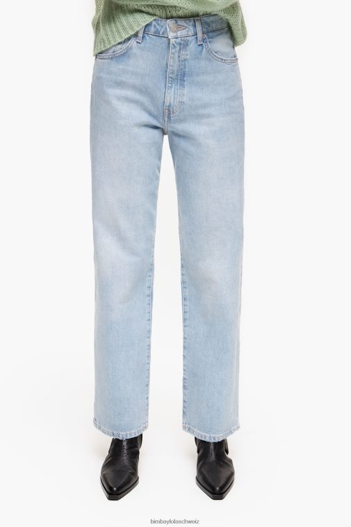 Bimba Y Lola Gerade geschnittene Jeans Blau Kleidung T04ZZ453