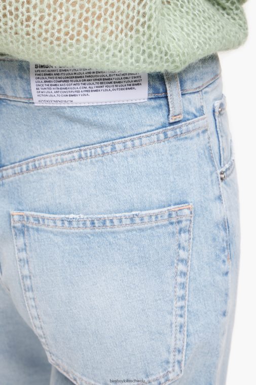 Bimba Y Lola Gerade geschnittene Jeans Blau Kleidung T04ZZ453