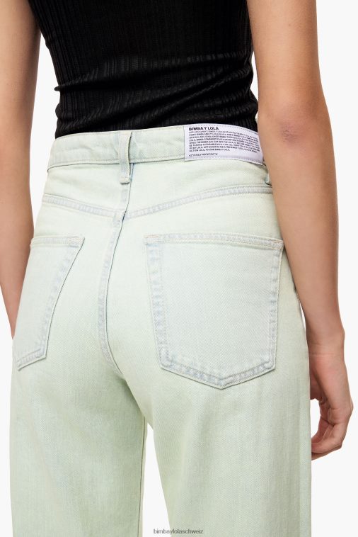 Bimba Y Lola Gerade geschnittene Jeans Minze Kleidung T04ZZ536
