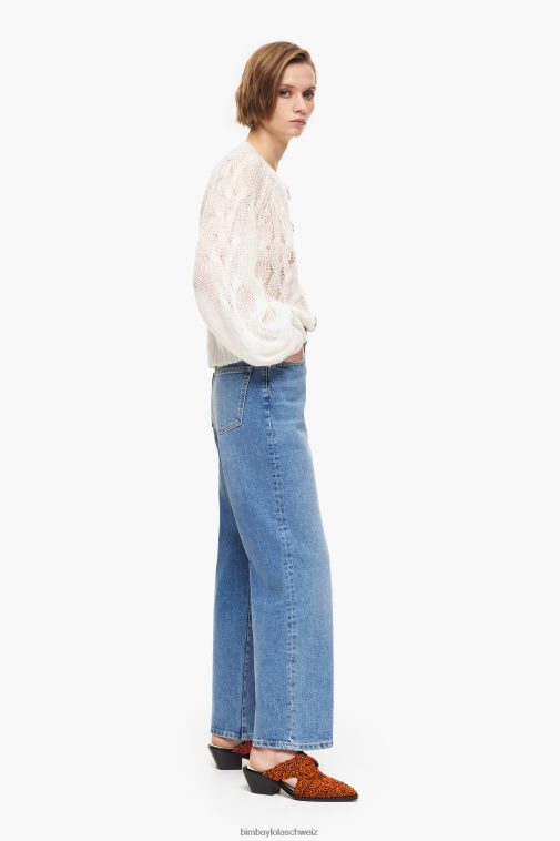 Bimba Y Lola Gerade geschnittene Jeans Mittelblau Kleidung T04ZZ454