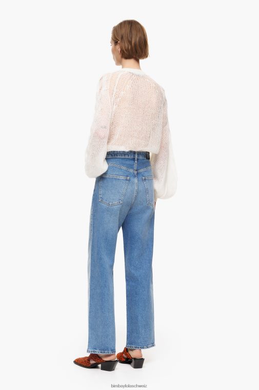 Bimba Y Lola Gerade geschnittene Jeans Mittelblau Kleidung T04ZZ454