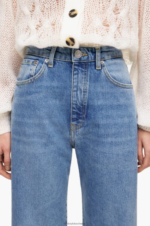 Bimba Y Lola Gerade geschnittene Jeans Mittelblau Kleidung T04ZZ454