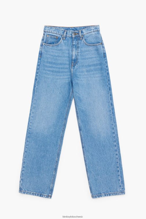 Bimba Y Lola Gerade geschnittene Jeans Mittelblau Kleidung T04ZZ532