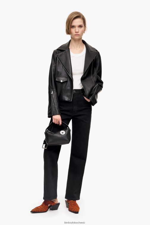 Bimba Y Lola Gerade geschnittene Jeans Schwarz Kleidung T04ZZ450