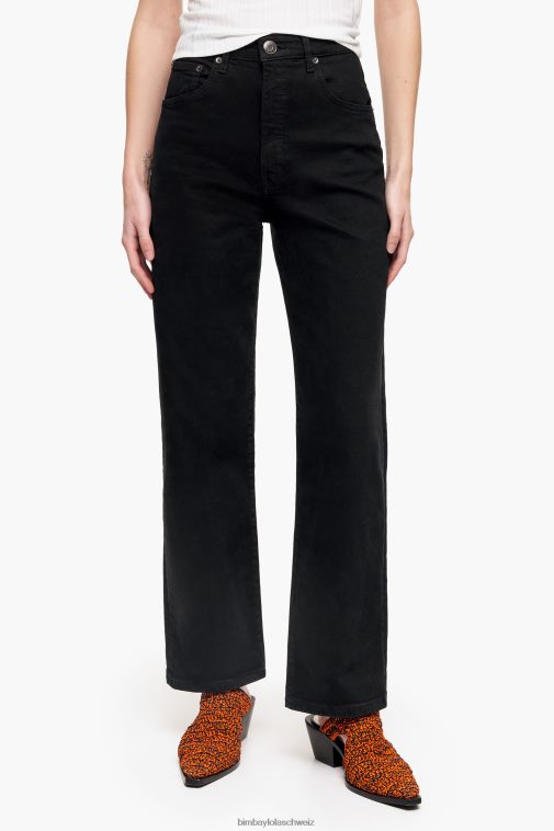 Bimba Y Lola Gerade geschnittene Jeans Schwarz Kleidung T04ZZ531
