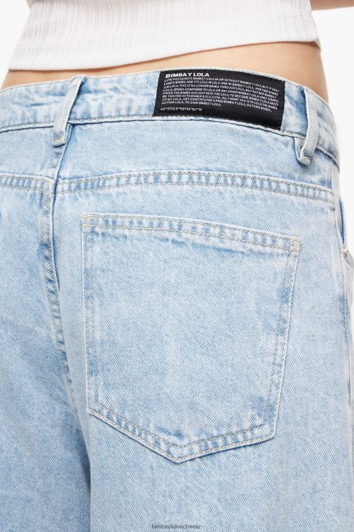 Bimba Y Lola Weites Bein – Jeans mit weitem Bein Blau Kleidung T04ZZ432