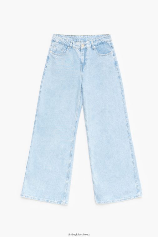 Bimba Y Lola Weites Bein – Jeans mit weitem Bein Blau Kleidung T04ZZ432
