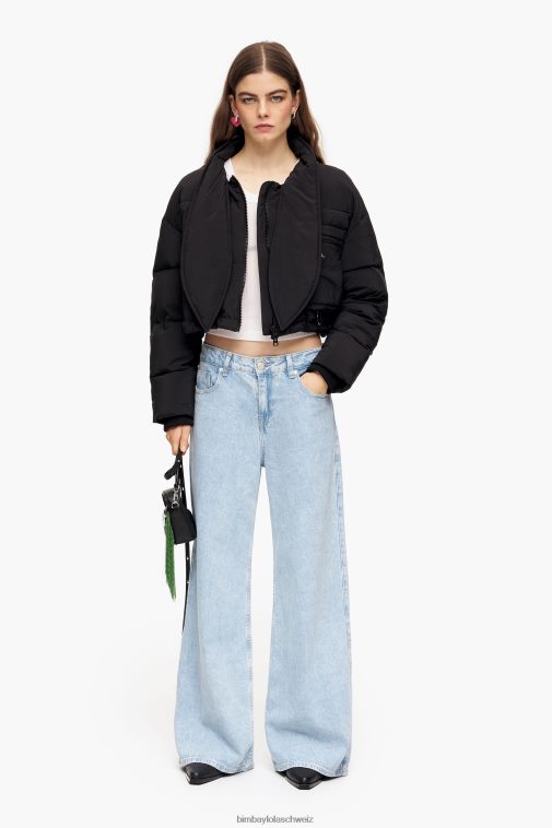 Bimba Y Lola Weites Bein – Jeans mit weitem Bein Blau Kleidung T04ZZ432