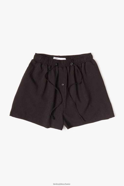 Bimba Y Lola Bermudashorts aus Baumwolle Schwarz Kleidung T04ZZ400