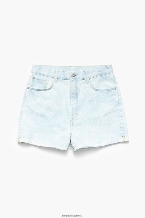 Bimba Y Lola Bermudashorts mit leichtem Camouflage-Panda-Print Blau Kleidung T04ZZ424
