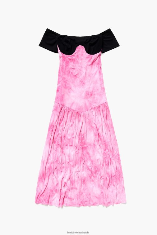 Bimba Y Lola Fließendes Midikleid Rosa Kleidung T04ZZ189