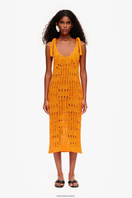 Bimba Y Lola Häkelkleid orange Kleidung T04ZZ174