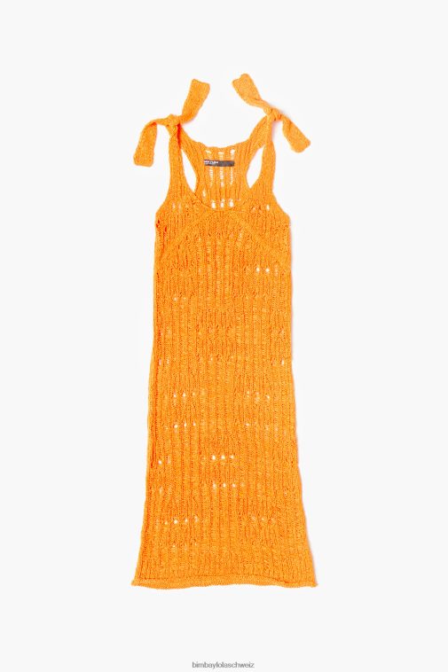 Bimba Y Lola Häkelkleid orange Kleidung T04ZZ174