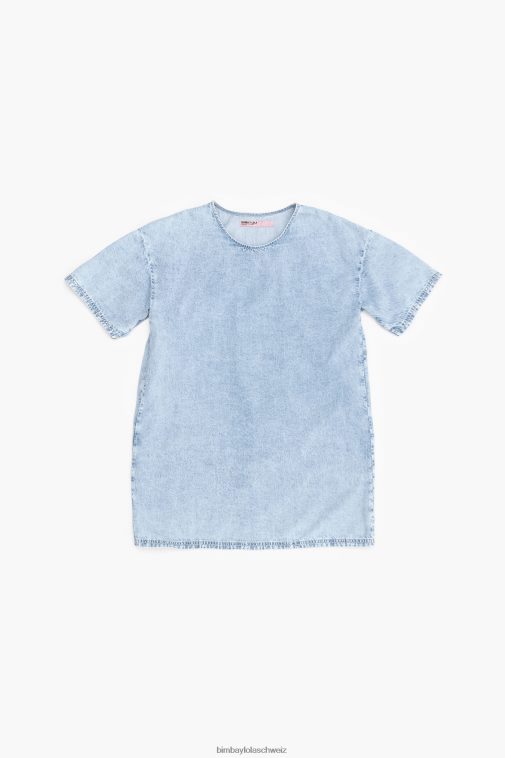 Bimba Y Lola Jeans-Minikleid Blau Kleidung T04ZZ225