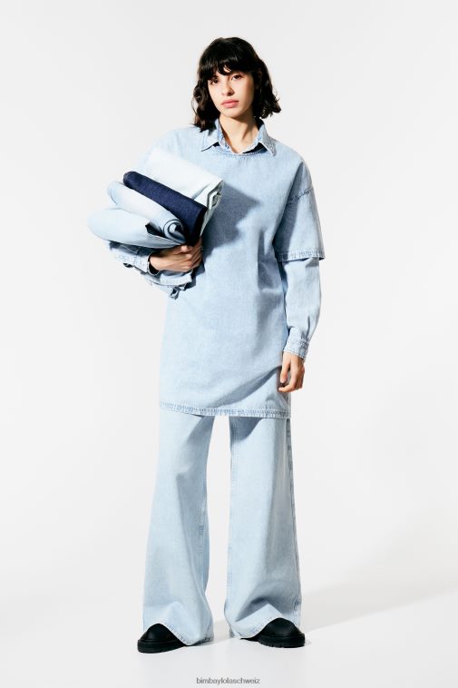 Bimba Y Lola Jeans-Minikleid Blau Kleidung T04ZZ539