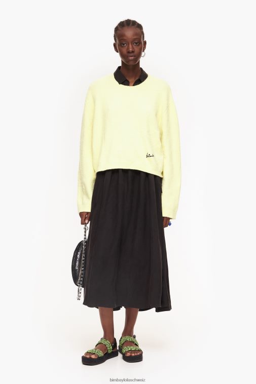 Bimba Y Lola Midi-Hemdkleid Schwarz Kleidung T04ZZ211