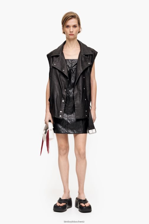 Bimba Y Lola Minikleid in A-Linie Schwarz Kleidung T04ZZ241