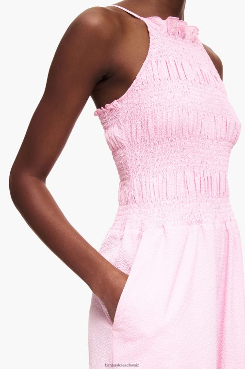 Bimba Y Lola Fließender Maxi-Overall Rosa Kleidung T04ZZ217