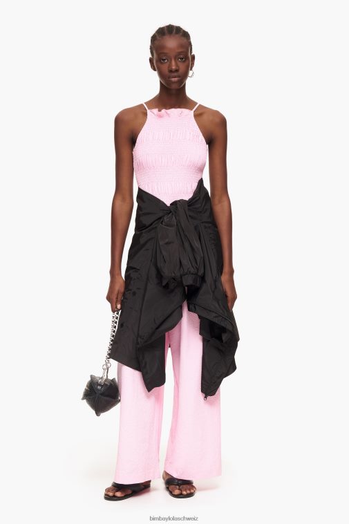 Bimba Y Lola Fließender Maxi-Overall Rosa Kleidung T04ZZ217